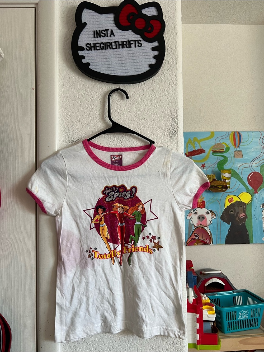 Y2k total spies baby tee